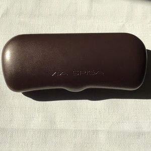Via Spiga Brown Eyeglass Case